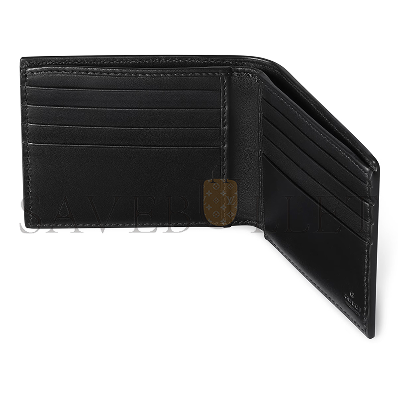 GUCCI GG EMBLEM BI-FOLD WALLET ‎850175 (11*9cm)
